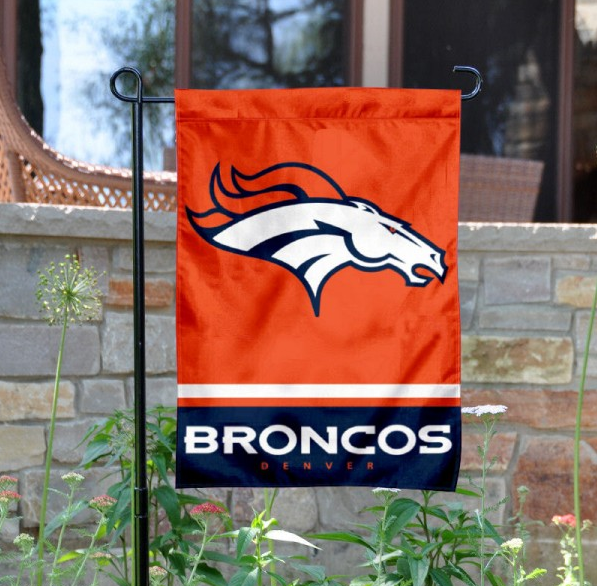 Denver Broncos Double-Sided Garden Flag 002 (Pls check description for details)